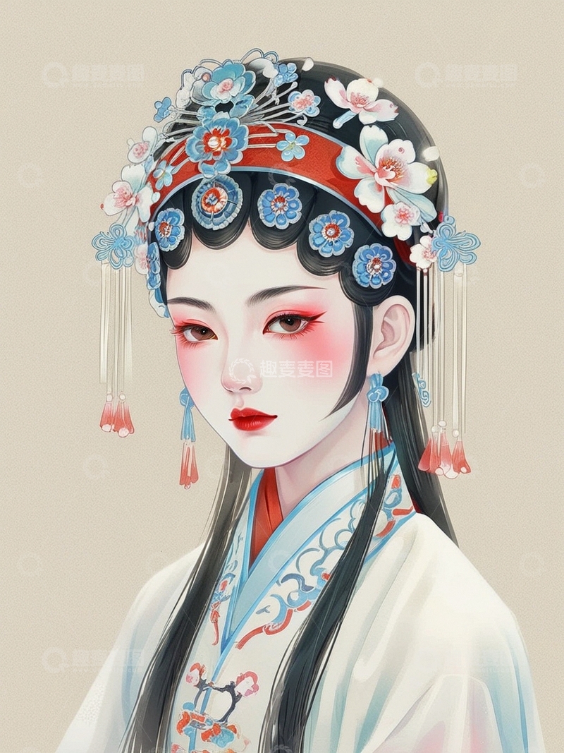高清大图下载【趣麦麦图】京剧戏曲人物2