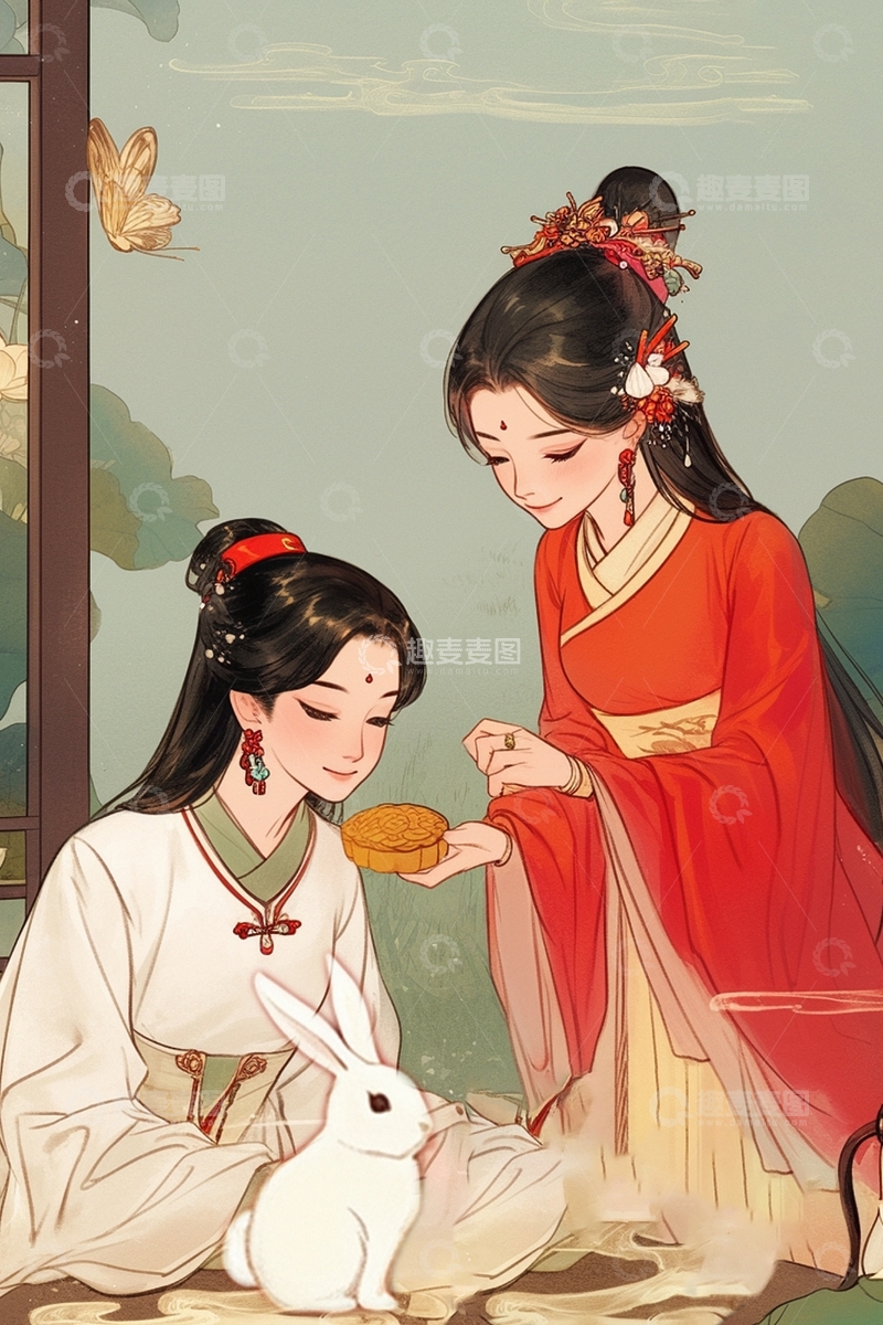 高清大图下载【趣麦麦图】中秋节嫦娥人物76