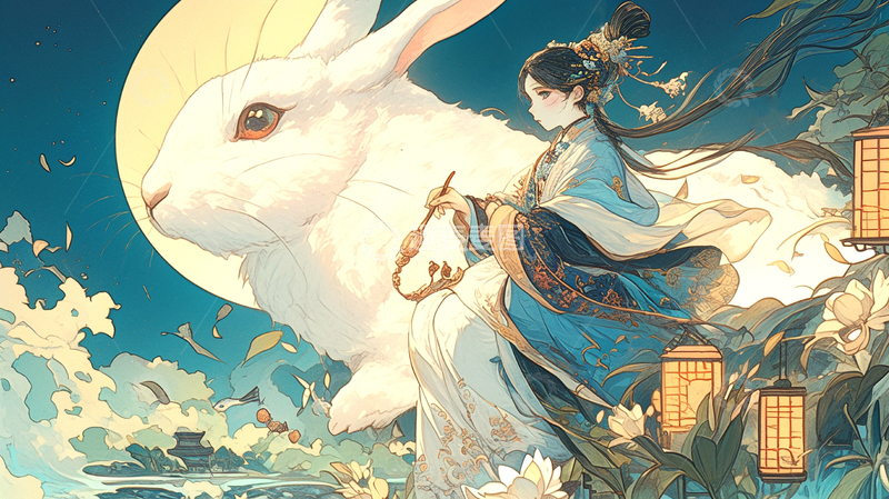 高清大图下载【趣麦麦图】中秋节嫦娥人物92