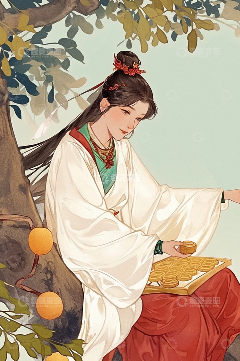 高清大图下载【趣麦麦图】中秋节嫦娥人物83