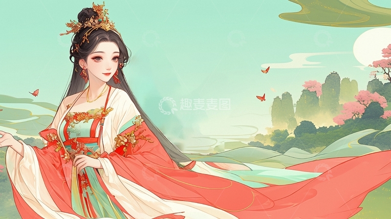 高清大图下载【趣麦麦图】中秋节嫦娥人物78