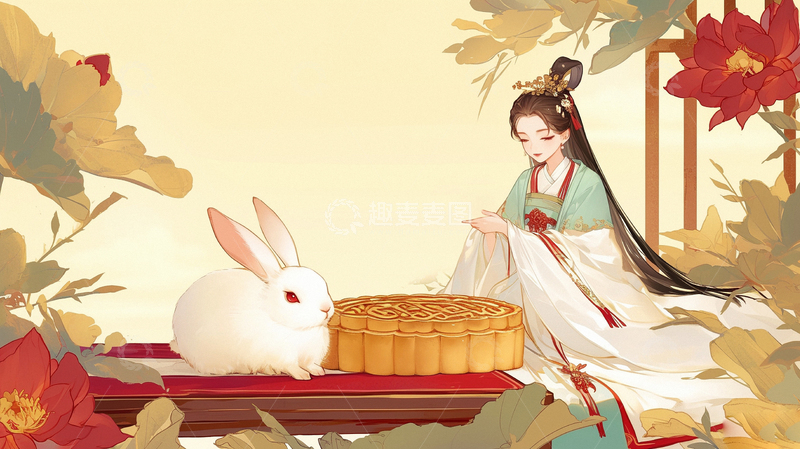 高清大图下载【趣麦麦图】中秋节嫦娥人物75