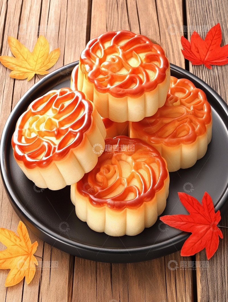 高清大图下载【趣麦麦图】中秋节美食月饼11