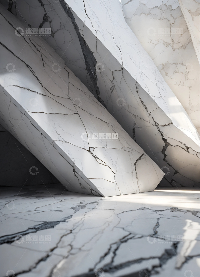 高清大图下载【趣麦麦图】灰色大理石纹理AI壁纸高清图片背景素材12