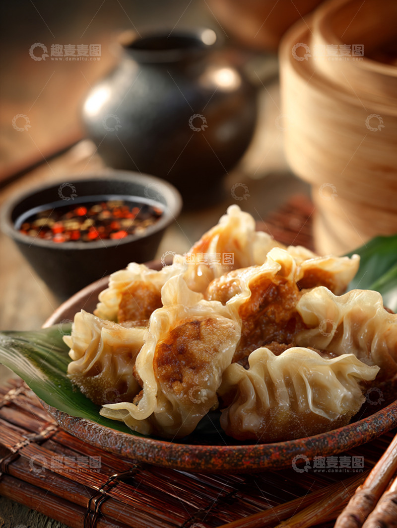 高清大图下载【趣麦麦图】美味煎饺摄影图7