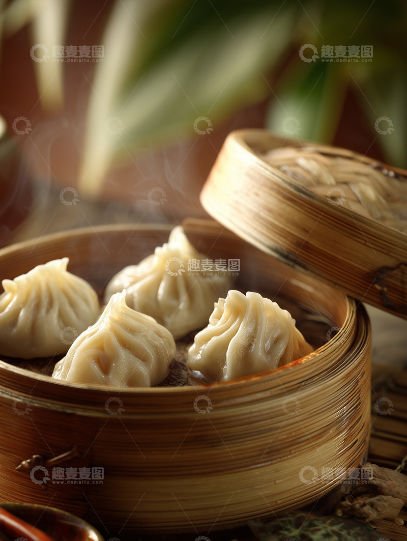 高清大图下载【趣麦麦图】美味蒸饺摄影图9