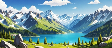 新疆自然风光背景2