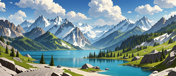 新疆自然风光背景6