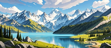 新疆自然风光背景8