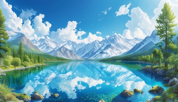 新疆自然风光背景