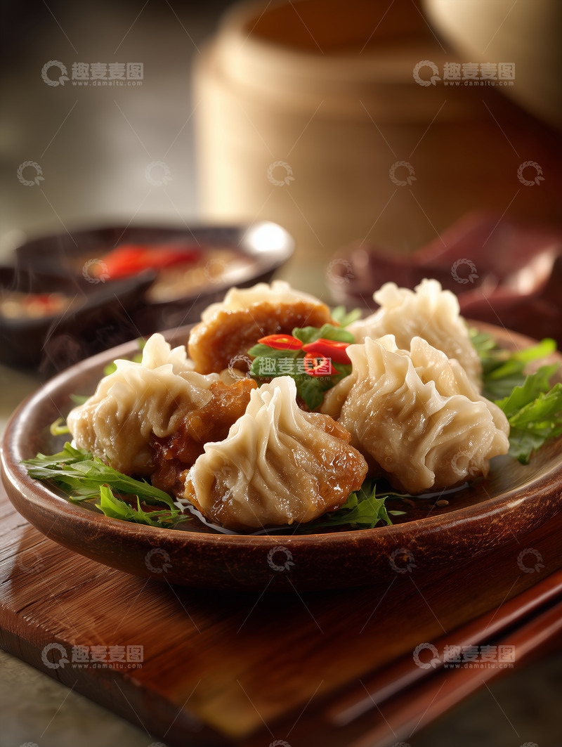 高清大图下载【趣麦麦图】美味煎饺摄影图6