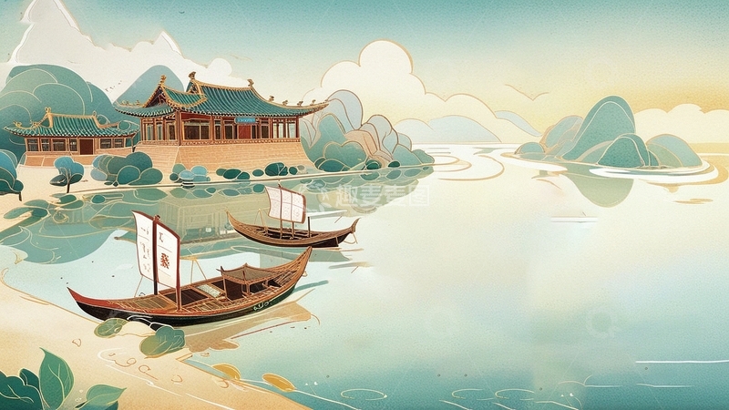 高清大图下载【趣麦麦图】国潮插画艺术插画33