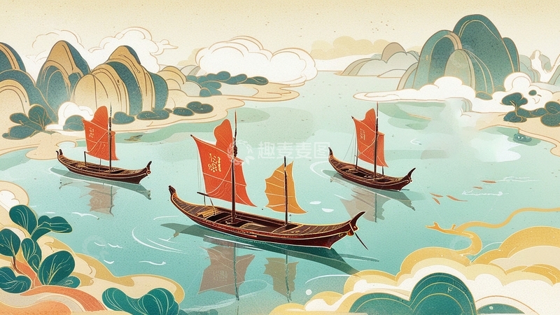 高清大图下载【趣麦麦图】国潮插画艺术插画29