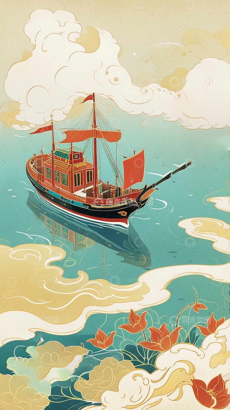 高清大图下载【趣麦麦图】国潮插画艺术插画39