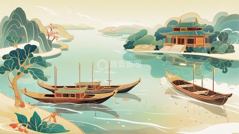 高清大图下载【趣麦麦图】国潮插画艺术插画32