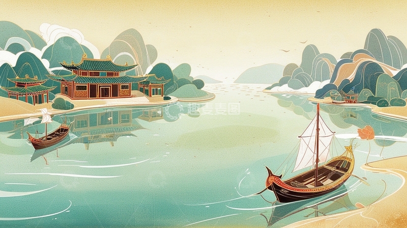 高清大图下载【趣麦麦图】国潮插画艺术插画30