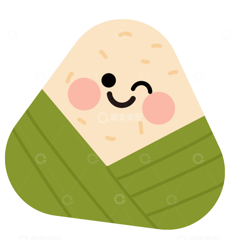 高清大图下载【趣麦麦图】卡通可爱萌趣端午粽子元素