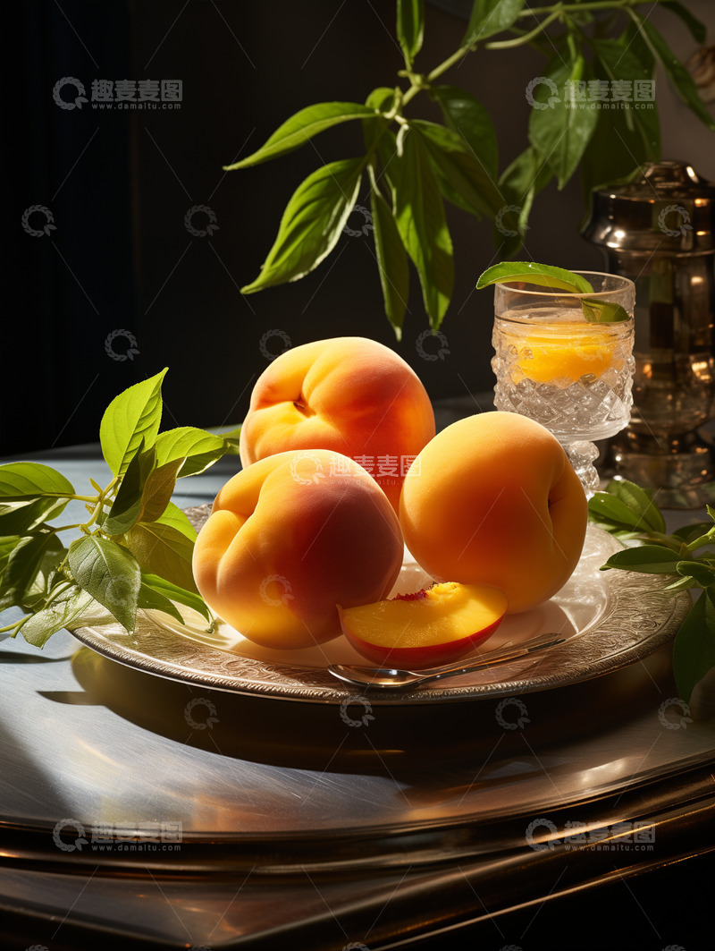 高清大图下载【趣麦麦图】水蜜桃摄影图