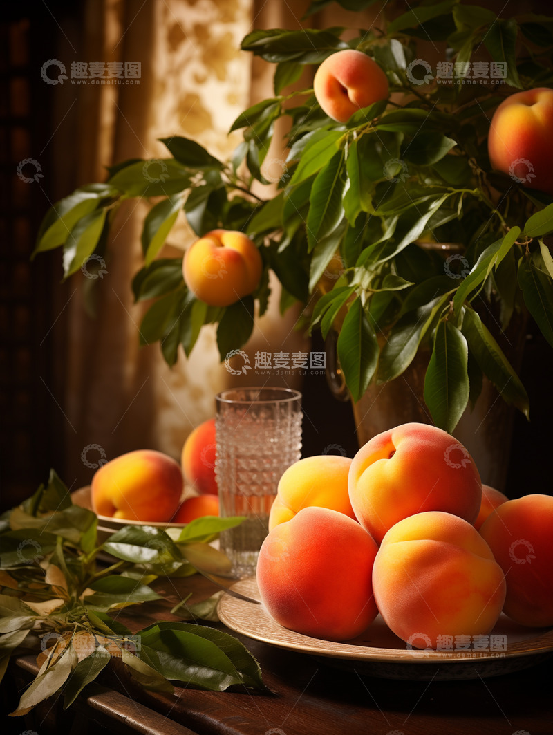 高清大图下载【趣麦麦图】水蜜桃摄影图2