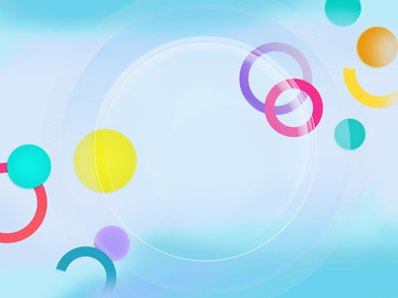 彩色圆圈抽象背景2