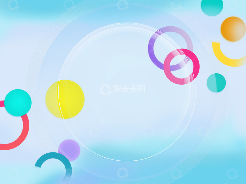 彩色圆圈抽象背景2