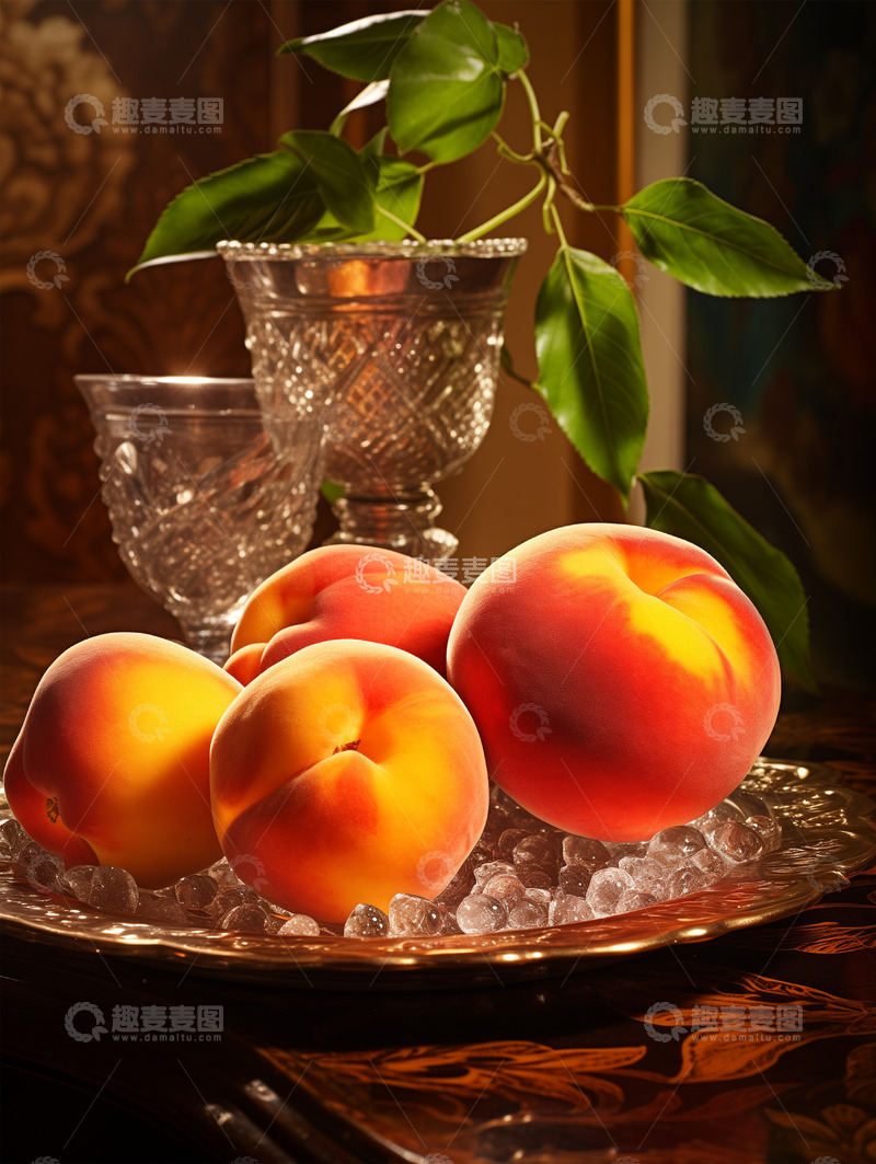 高清大图下载【趣麦麦图】水蜜桃摄影图1