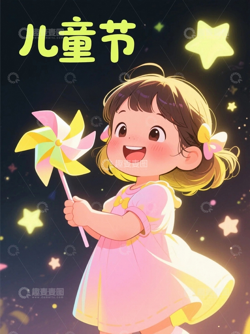 高清大图下载【趣麦麦图】六一儿童节海报241