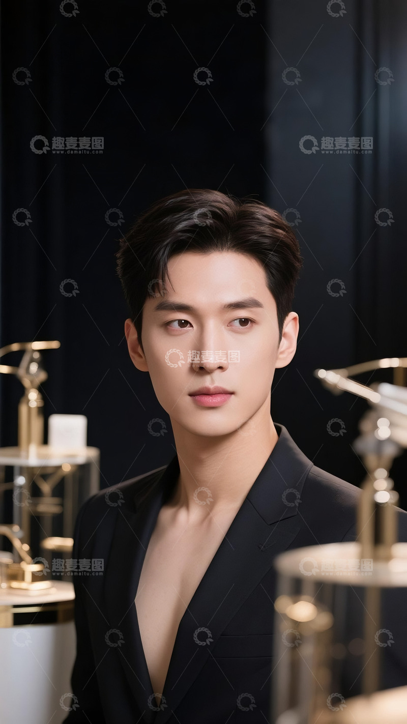 高清大图下载【趣麦麦图】医美美容整形广告人物帅哥4