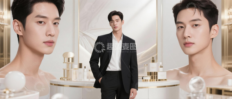 高清大图下载【趣麦麦图】医美美容整形广告人物帅哥9