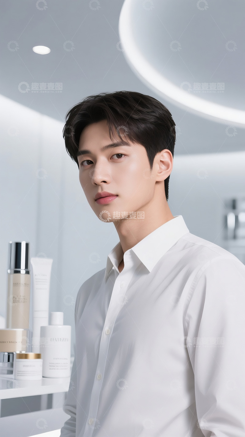 高清大图下载【趣麦麦图】医美美容整形广告人物帅哥2