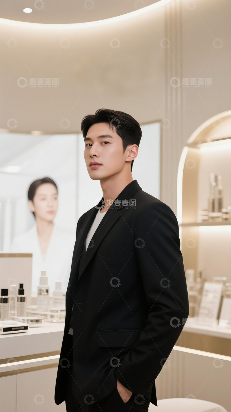 高清大图下载【趣麦麦图】医美美容整形广告人物帅哥5