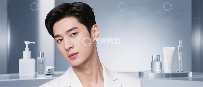 高清大图下载【趣麦麦图】医美美容整形广告人物帅哥6
