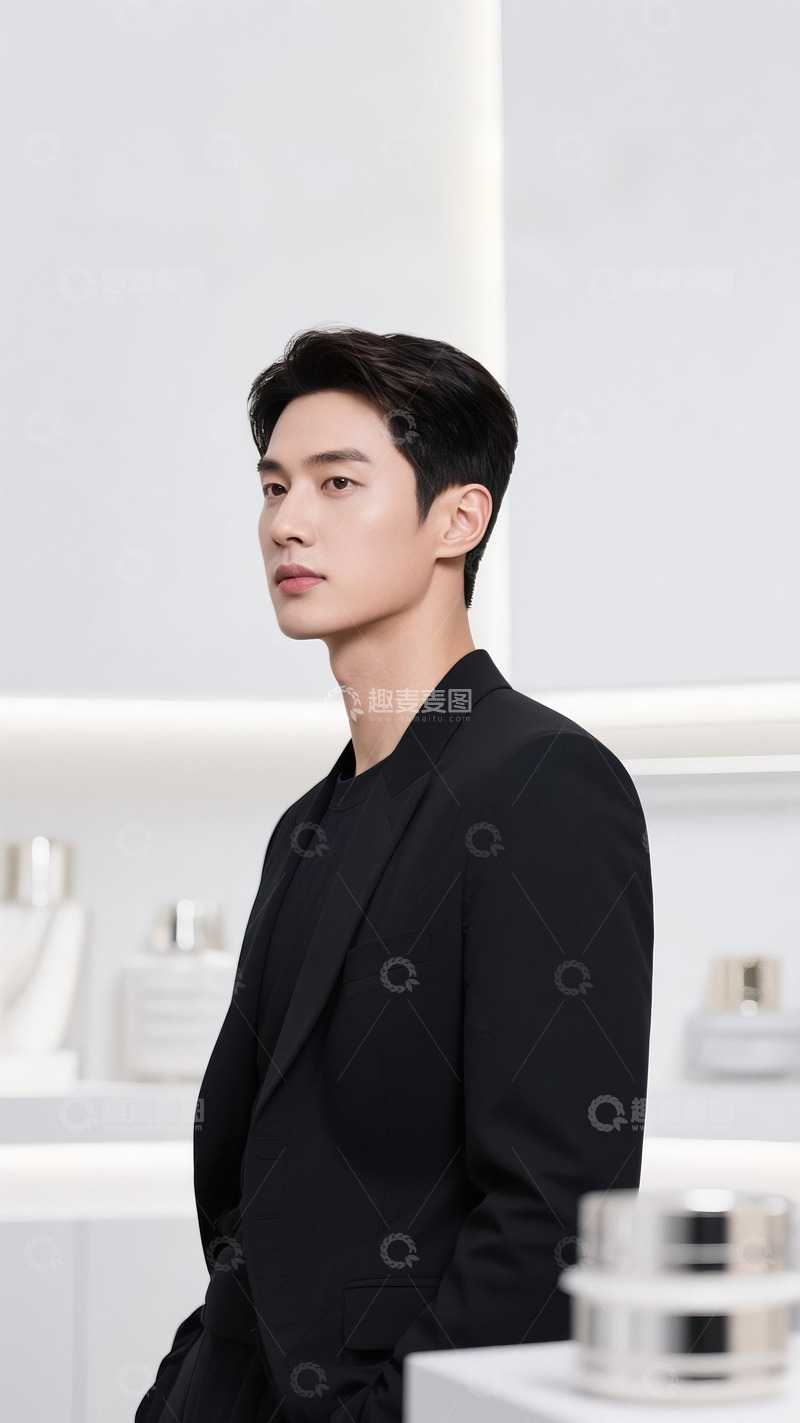 高清大图下载【趣麦麦图】医美美容整形广告人物帅哥1
