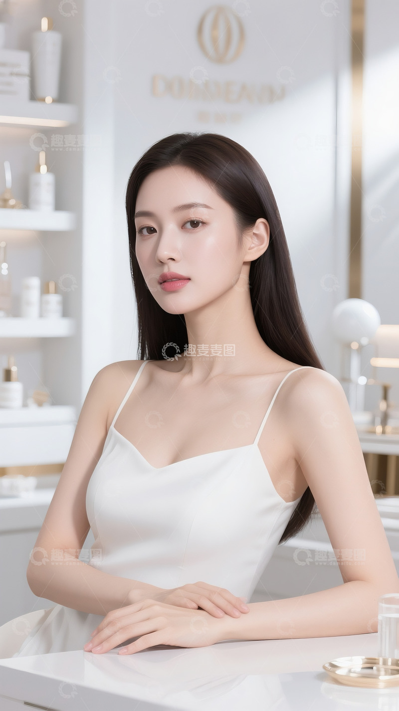 高清大图下载【趣麦麦图】医美美容整形广告人物美女1