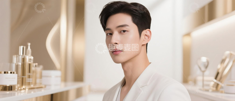 高清大图下载【趣麦麦图】医美美容整形广告人物帅哥7