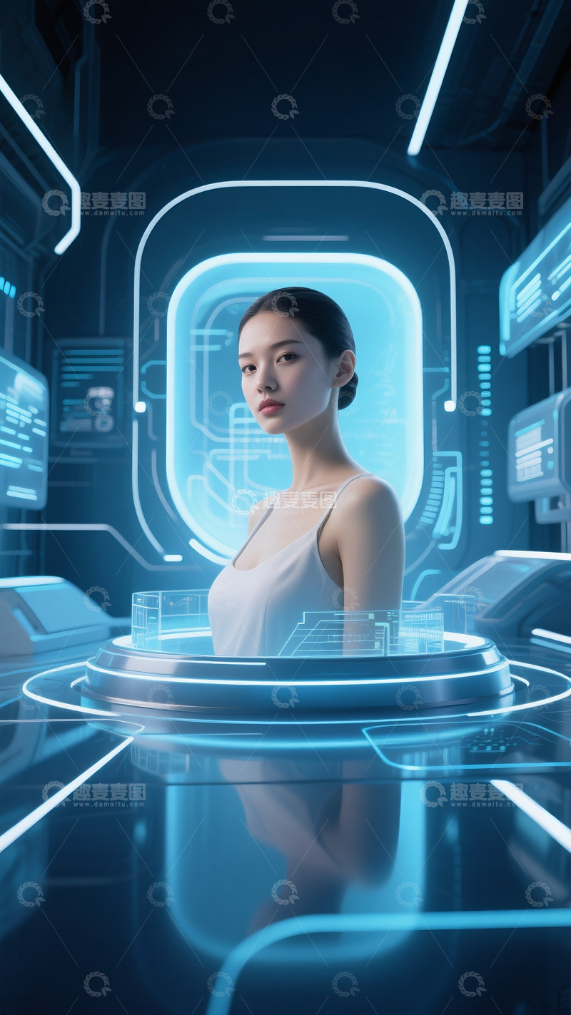 高清大图下载【趣麦麦图】医美美容整形广告人物美女5