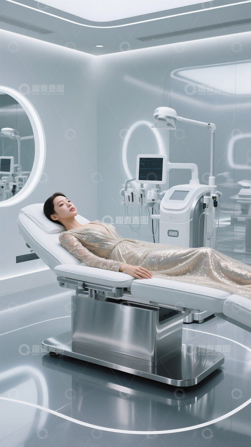 高清大图下载【趣麦麦图】美女医美美容整形广告科技感16