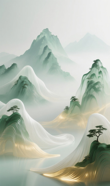 新中式山水1