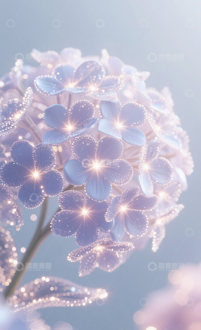 高清大图下载【趣麦麦图】星光粒子花2