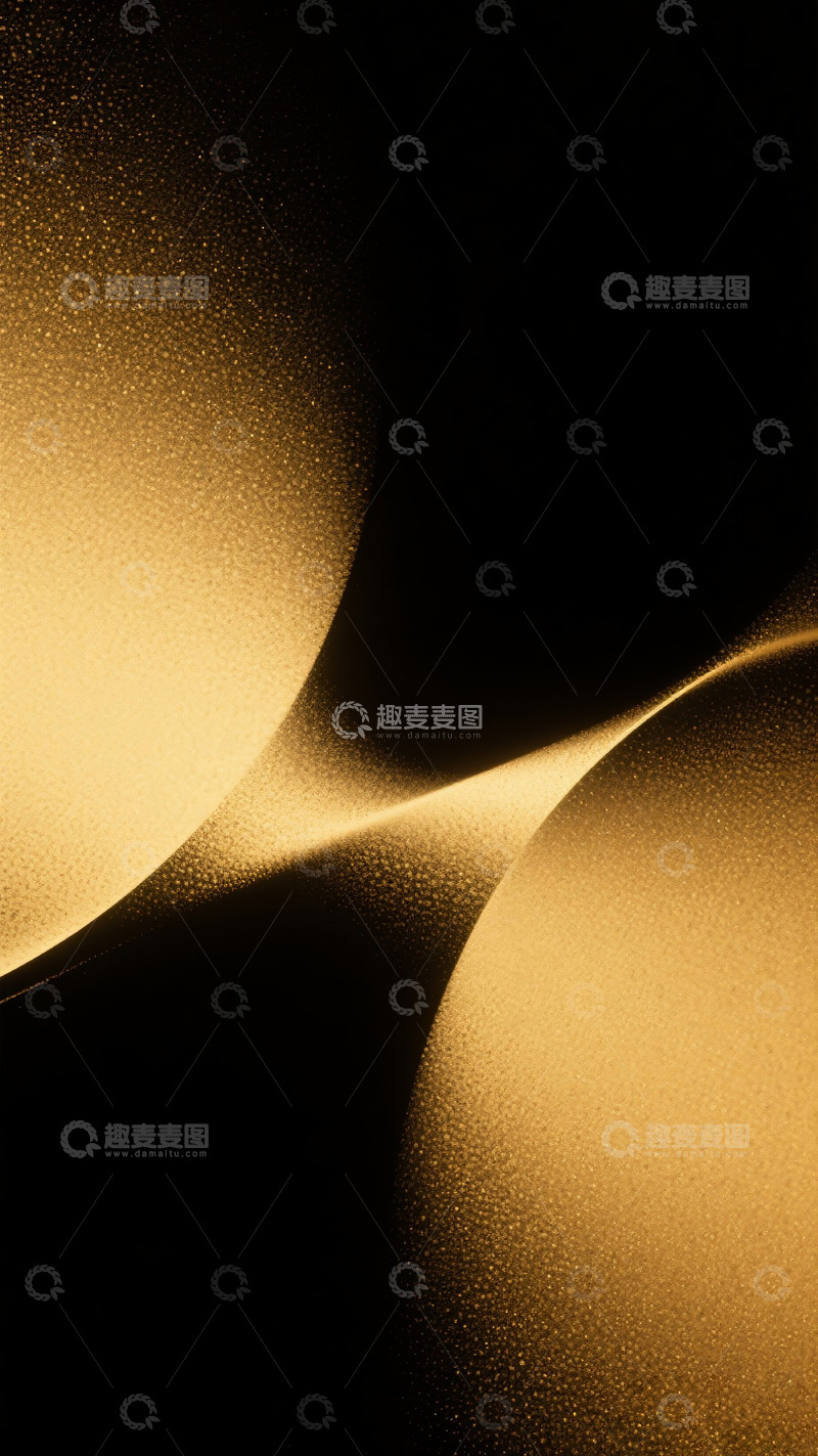 高清大图下载【趣麦麦图】黑金色简约背景3