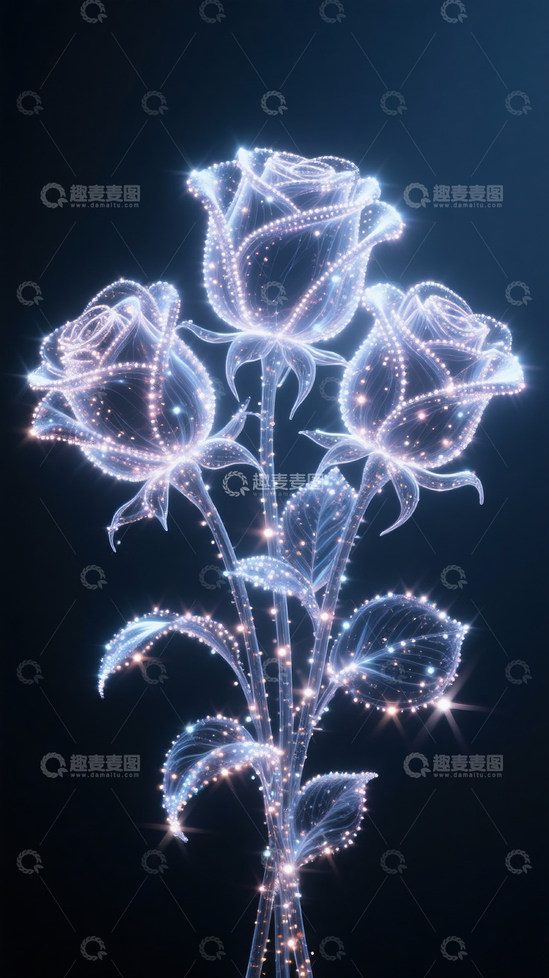 高清大图下载【趣麦麦图】星光粒子花30