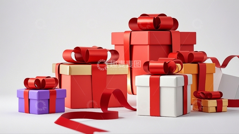 高清大图下载【趣麦麦图】节日礼物背景8