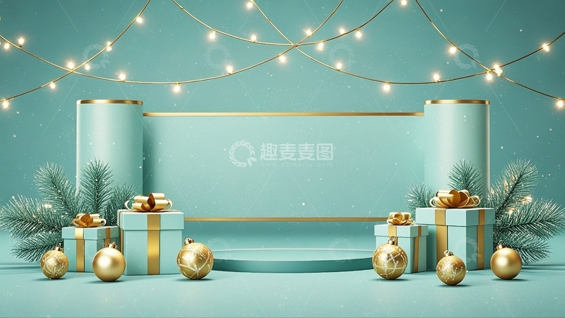 高清大图下载【趣麦麦图】节日礼物背景10