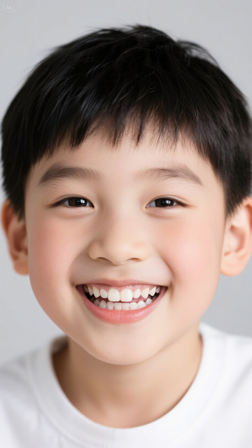 牙科广告模特露出洁白牙齿小男孩6