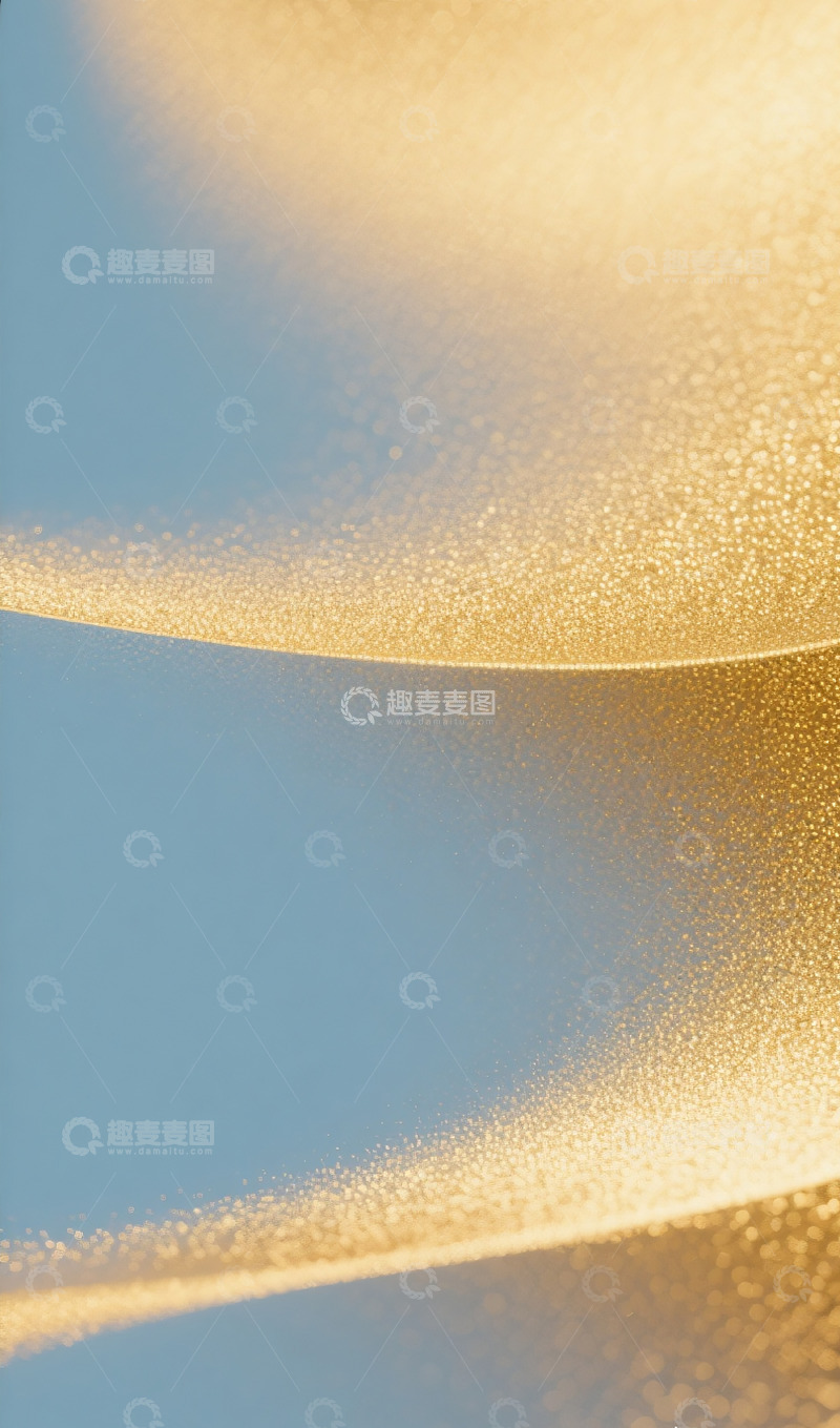高清大图下载【趣麦麦图】蓝金色简约背景3