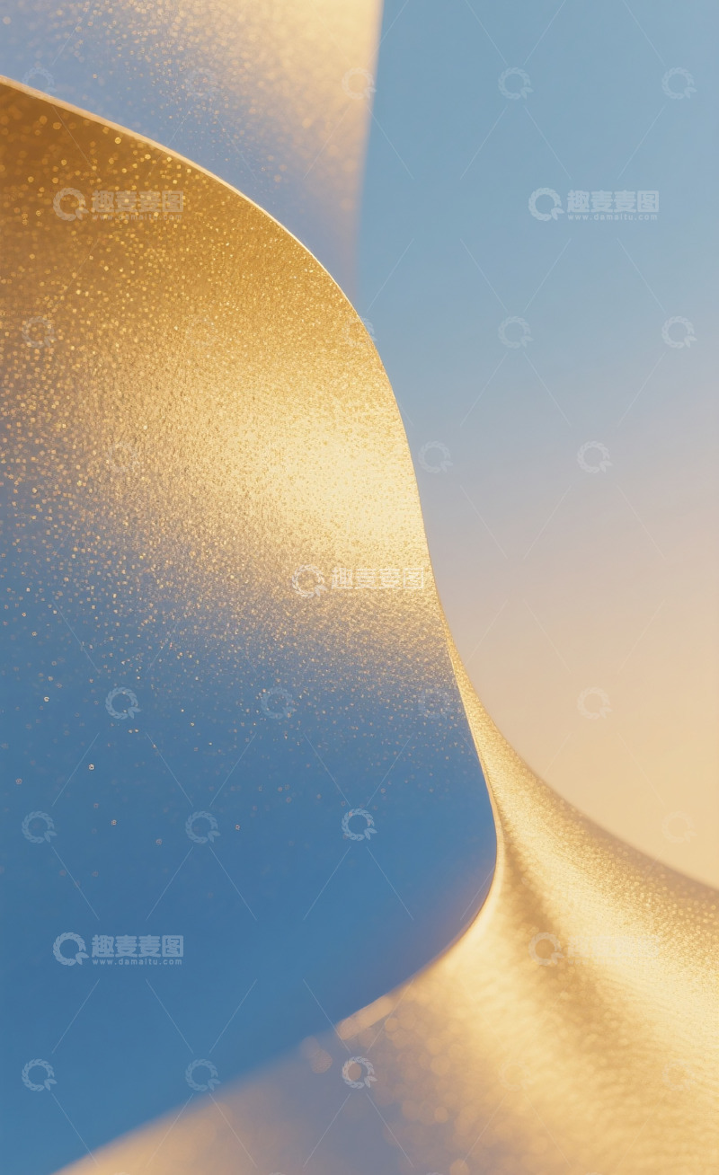 高清大图下载【趣麦麦图】蓝金色简约背景1