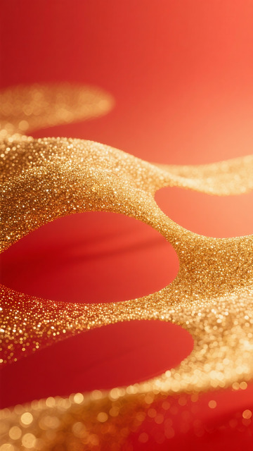 红金色简约背景2