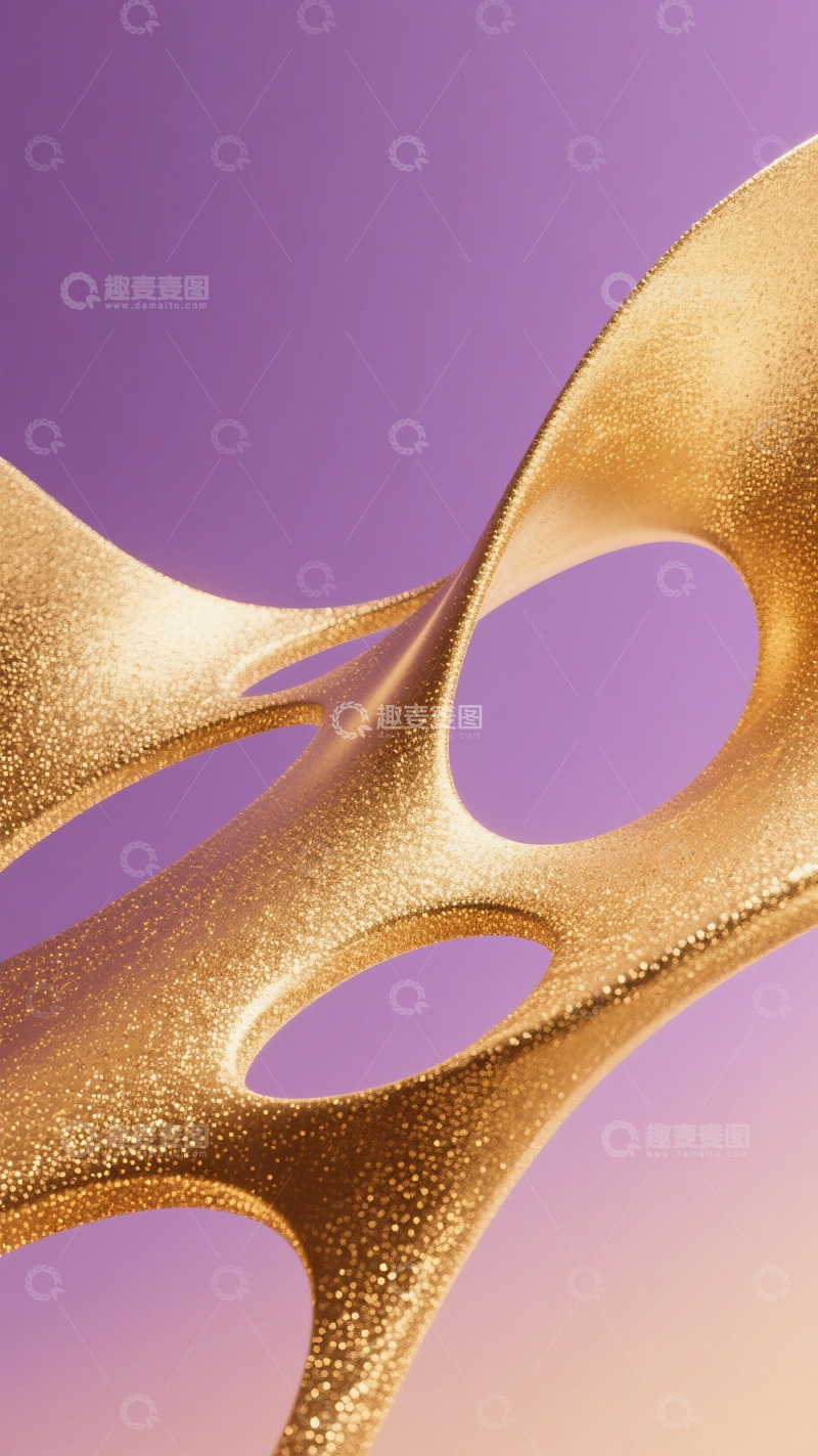 高清大图下载【趣麦麦图】紫金色简约背景3