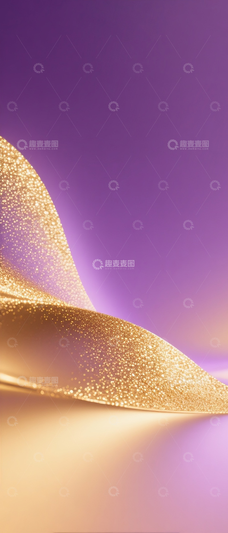高清大图下载【趣麦麦图】紫金色简约背景4