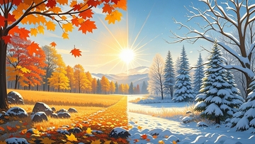 秋冬交替风景背景2